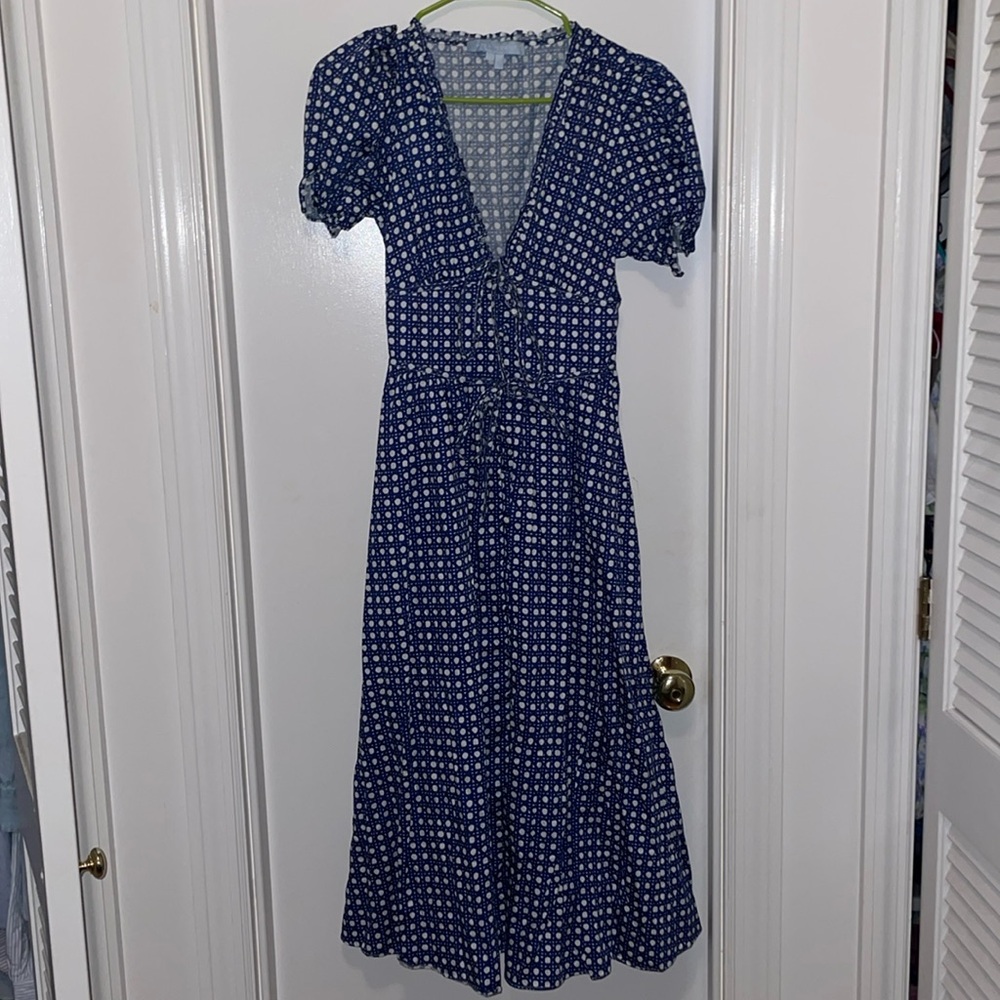 Hill House Blue and White Midi Dress - Picture 8 of 12